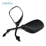 LMoDri 2pcs/lot Motorcycle Rear View Mirror Scooter Electrical Motor E-Bike Back Side Convex mirrors 8mm Universal black
