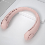 Kaasaskantav labadeta kaelaventilaator K&auml;ed-vabad miniventilaatorid USB-laetavad ventilaatorid Rippuvad kaelaventilaatorid Kantav lehtedeta &otilde;hukonditsioneerijahuti valge