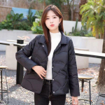 Kerge ja &otilde;huke seisva kraega hooajavastane sulejope naistele l&uuml;hikese talve valge pardi sulejope Trend mitmek&uuml;lgne sulejope L