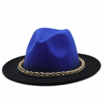 Talvine S&uuml;gis Imitatsiooniga metallkett Villane Naised Mehed Daamid Fedoras Top M&uuml;tsid Dž&auml;ssim&uuml;tsid Euroopa Ameerika &Uuml;marm&uuml;tsid Bowler M&uuml;tsid