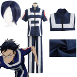 Anime Minu kangelase akadeemia Iida Tenya Todoroki Shoto Cosplay J&otilde;usaali riided S&auml;rgid P&uuml;ksid Parukas Halloweeni Karnevali peo kost&uuml;&uuml;mid XS-(Costume+Wig) black