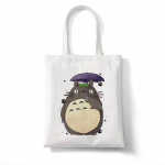 No Face Man Studio Ghibli Totoro Shopper Ostukott Anime kott Puuvillane Tote Eco Korduvkasutatav Bolso K&auml;ekott Kott Korduvkasutatav 34*42cm