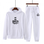 Naiste pikad varrukad TEMA KUNINGANNA Tr&uuml;kitud Spordidressid Pusad Dressip&uuml;ksid Spordir&otilde;ivad Jooksmine 2-osaline komplekt S