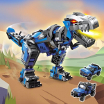 Qman 3in1 Creator Series Big Blue Dragon Trucks maasturikomplekt DIY Model Technic Ehitusklotsid M&auml;nguasjad Lastele Poistele Kingitused 389tk