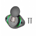 3,1A topelt USB-autolaadija 12-24V telefoni laadimise pistikupesa adapteri paneel haagissuvilatele bussidele mootorrattalaevadele ATV UTV haagissuvilatele