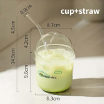 Cartoon l&auml;bipaistev klaasist tass kaane ja &otilde;lgedega 440 ml j&auml;&auml;kohvi piimajook Cocina &otilde;lgedest kruus mullivee tass Armsad tassid 440ml