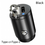 Usb autolaadija Type C Mini Qc 4.0 3.0 Quick Charge 30w Pd Auto Adapter Charger for Iphone Samsung autotarvikud