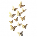 3D-liblikas &otilde;&otilde;nsa seinakleebis, DIY lendav eemaldatav seinamaaling magamistoa sisekujundus