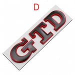 1 TK 3D metallist auto esiv&otilde;re GTD logoga tagumine pagasiruumi golfi embleem V/olkswagen V/WG/olf 4 5 6 7 7 MK4 MK5 MK6 MK7 MK8 Sticker D