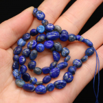 Looduslikust kivist helmed 9-8 mm Lapis lazuli ebakorrap&auml;rased lahtised helmed isetegemiseks ehete valmistamiseks kaelakee k&auml;ev&otilde;ru k&otilde;rvar&otilde;ngad tarvik 6-8mm