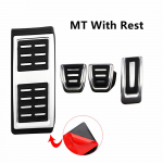 LHD auto pedaali kate VW Tiguan 2017-2023 Passat B8 Golf 7 8 T-cross T-roc Troc jaoks Skoda Octavia A7 jaoks Seat Leon 5F MK3 jaoks MT With Rest