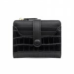 Uus naiste rahakott Naiste t&otilde;mblukuga pannal, suure mahutavusega mitme kaardi kandekott Null rahakott must