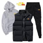 Meeste naiste pusad, 3-osaline komplekt, s&uuml;gistalvised kapuutsid+vest+p&uuml;ksid, dressid 3XL