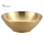 Loominguline roostevabast terasest supikauss Korea stiilis kuldse h&otilde;bedase v&auml;rvi puuviljasalati kauss &uuml;hekihiline kodune lauan&otilde;ud k&ouml;&ouml;gin&otilde;ud 16 cm kuldne