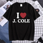 Ma armastan J Cole'i ​​graafilist t-s&auml;rki 2023. aasta r&auml;pp-hip-hop-punk l&uuml;hikeste varrukatega T-s&auml;rk Unisex naiste moe vintage &uuml;lisuur Harajuku T-s&auml;rk L