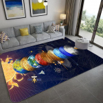 Avaleht Space Universe Planet P&otilde;randamatt Vaip elutuba Suure suurusega flanellist pehme magamistoavaip lastele Poistele WC matt Uksematt 120x160cm