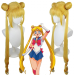 Sailor Moon Cosplay Parukas Mood Pikk sirge Parukas Naistele kuld