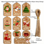 50 tk H&auml;id j&otilde;ule j&otilde;upaberist sildid J&otilde;ulupuu rippuv silt Navidad uue aasta peo kinkekaartide kaunistused koju 50pcs