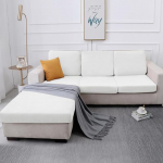 Velvet diivan istmepadja katted elutuppa istmepadi Chaise Longue luksuslik nurgam&ouml;&ouml;bel diivani katted L kuju KB 60-90cm kreemikas