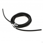 3 mm 1/8 silikoonist vaakumvooliku sisselasketoru, 10 Ft, must