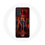 &Uuml;mbris Samsung Galaxy A32 5G Stranger Things plakatimeeskondade f&auml;nnikunsti 4. hooajale