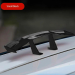 Car Universal mini spoiler Tail Wing Carbon Fiber Look Mini Modified Tail Wings Model Auto Styling Decoration Car Accessories Small black black