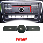 3 tk/komplekt Mercedes Benz AB CLA GLA klass W176 W246 C117 X156 auto helitugevus ON nupud kaanekleebised trimmi B Model Black