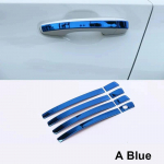 Autoukse kausikorpuse k&auml;epideme kleebis Honda Accord X 10. 2018-2022 roostevabast terasest v&auml;lise modifitseerimistarvikute jaoks A Silver