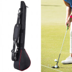 Golfiklubi kott reisikaitse, suur mahutavus, kaasaskantav treenimiseks Black with Red