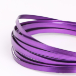 3 meetrit/partii 5mmX1mm lame alumiiniumtraat meisterdamise ehete leidmiseks k&auml;sit&ouml;&ouml;ks niit lilla