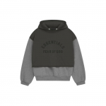 Fear of God Essentials Nailon Fliis Kapuutsiga Kampsun Tume Hele Kaerahelbe/Tindi V&auml;rvi Meeste Pealised Hall 202SP244323F M