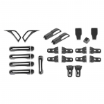 ABS-auto lehtede paneeli &otilde;huventiilide dekoratsioon tagaluugi klaasist hingede tagaluugi k&auml;epideme korpuse kate Jeep Wrangler JL 2018 Up 4-ukseliste v&auml;listarvikute jaoks punane