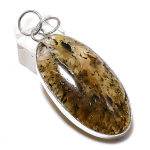 Looduslik lodoliidist kvartsist kalliskivi 925 sterlingh&otilde;bedast kinkeripats 2,60 V4Q86