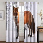 Odavad 3D metslooma l&otilde;vi tiigleopard 2 tk. Tasuta kohaletoimetamine Luksuslikud aknakardinad elutoa kaunistamiseks magamistoas W50xH130(CM)x2PCS-Rod pocket