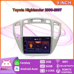 Android 2 DIN Automeediam&auml;ngija Toyota Highlander 2000-2007 jaoks Peaseade Stereo Carplay GPS-navigatsioon BT WIFI 2+32GB 2+32GB
