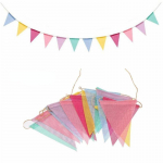 2 n&ouml;&ouml;ri/24 lippu V&auml;rvilised džuudist linasest linasest lipust lipud S&uuml;nnip&auml;evakukkumisb&auml;nnerid Seinale riputatavad Pulmarippuvad b&auml;nnerid Kodukaunistuseks 2 strings/24Flags mitmev&auml;rviline