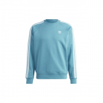 Adidas Originals Trefoil KolmeTriibu V&auml;rviplokk Logoga &Uuml;mmarguse Kaelusega Dressipluus Meeste Pealiskatted Sinine II5762 M