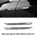 Car body fender leaf panel decorative sticker For For Volkswagen VW Magotan B8 Passat accessories C black