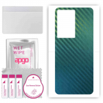 apgo Protective Skin Sticker for the back compatible with Vivo V29 Lite 5G, Wrap Film, Foil, Vinyl - Pattern Carbon Chameleon CAKA1