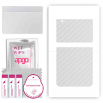 apgo Protective Skin Sticker for the back compatible with Samsung W23 Flip, Wrap Film, Foil, Vinyl - Pattern Transparent Carbon