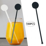 100 t&uuml;kki jookide keeratavad pulgad Joogisegajad Segamisreha pikkus 7,07 tolli kohv puhas