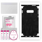 apgo Protective Skin Sticker for the back+sides compatible with Samsung Galaxy S10e, Full Wrap Film, Foil, Vinyl - Pattern Black Camo