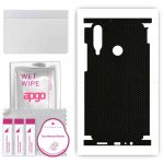 apgo Protective Skin Sticker for the back+sides compatible with Huawei Y6p, Full Wrap Film, Foil, Vinyl - Pattern Matrix