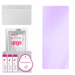 apgo Anti-Blue 9H Hybrid protective glass compatible with Sony Xperia 10 III SOG04, flexible nano glass, great replacement for tempered glass, scratch