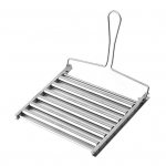 Roostevabast terasest vorstigrill Hot Dogi alus BBQ rullgrill pikniku telkimistarvikute jaoks L