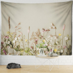 Taim Lillevaip Seinale riputatav Ps&uuml;hhedeelne naturaalne sisemus Lihtne boheemlas stiilis kunst hipi Magamistoa sisekujundus 230x180cm