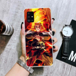 Demon Slayer Rengoku Kyoujurou telefoni&uuml;mbris Samsung Galaxy A52 A53 A12 A13 A22 A23 A32 A33 A72 A73 A42 A02S A03S 5G A50S kate Samsung A03S