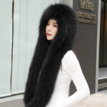 S&uuml;gis- ja talvine rebasenahast sallim&uuml;ts naiste v&auml;ljas&otilde;idum&uuml;tsi sall k&otilde;ik-&uuml;hes vabaaja soe mood karusnahast Korea versioon One Size must