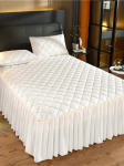 Luksuslik paksu roosa tepitud voodikate Queen Size Nordic kvaliteetne plisseeritud servaga voodikate voodil Tikandid voodikatted 180x200cm only 1 pcs