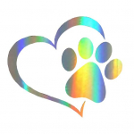 Dekoratiivne kleebis Colorfast Exquisite Pattern Creative Dog Paw Print autokleebis